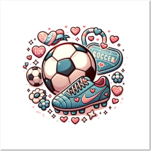 soccer valentine Posters and Art